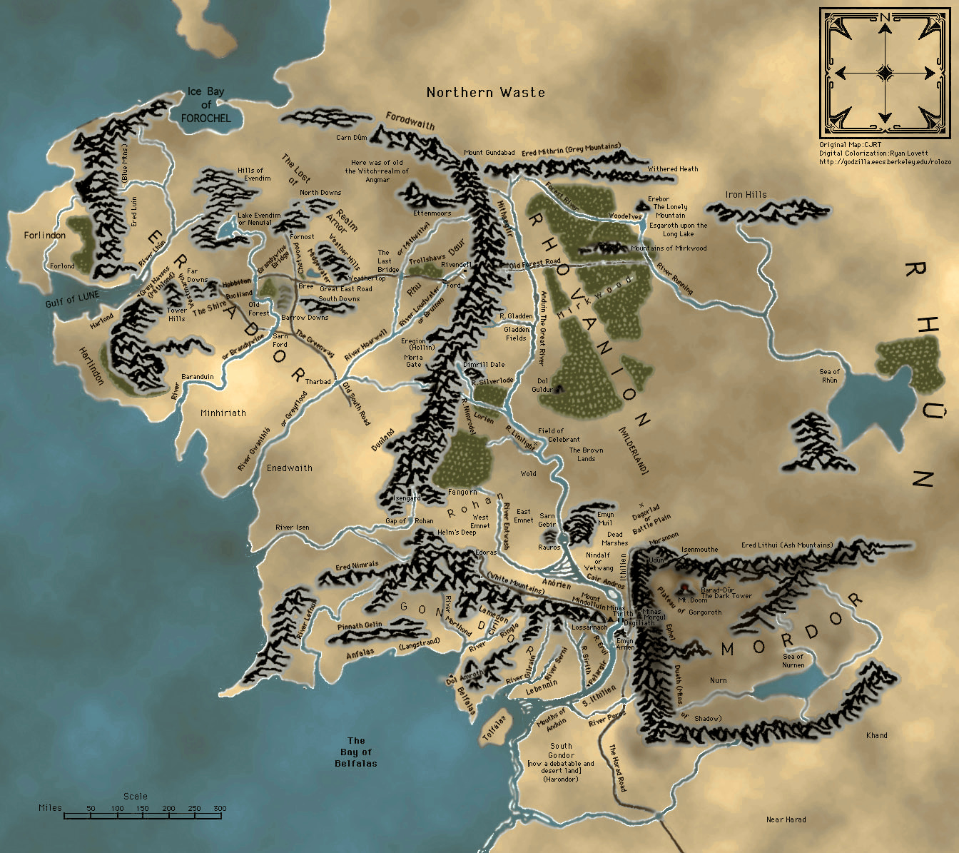 Map of Middle-earth